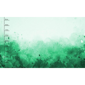KLEKSY (zielony) - PANEL PANORAMICZNY (95cm x 160cm)