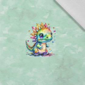 CUTE DINO WZ. 1 - PANEL (60cm x 50cm) tkanina bawełniana