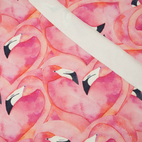 RÓŻOWE FLAMINGI - dresówka pętelkowa SP250