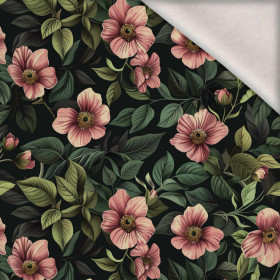FLOWERS wz.19 - dzianina drapana z elastanem ITY