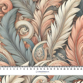 FLOWERS WZ.23 - dresówka pętelkowa