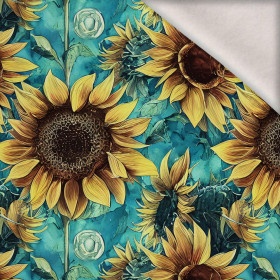 FLOWERS WZ.25 - dzianina drapana z elastanem ITY