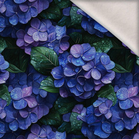 FLOWERS WZ.30 - dzianina drapana z elastanem ITY