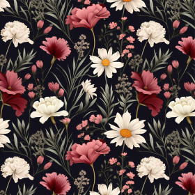 FLOWERS wz.7- Welur tapicerski