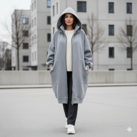 DRESÓWKA DIAGONALNA / HEAVY 520g - MELANŻ JASNOSZARY