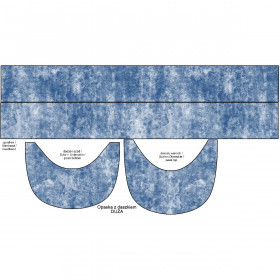 Opaska z daszkiem - GRUNGE (niebieski)