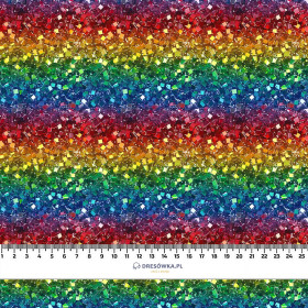 HOLOGRAPHIC RAINBOW wz. 2 - dzianina drapana z elastanem ITY
