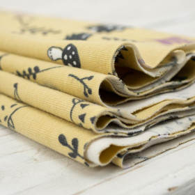 JEŻYKI / POD LASEM / żółty (BUTTER YELLOW) - single jersey TE210