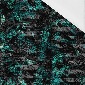 JUNGLE ZEBRA / MONSTERA - tkanina wodoodporna