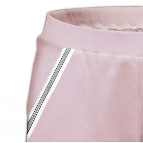 Spodnie dresowe damskie - róż kwarcowy S-M