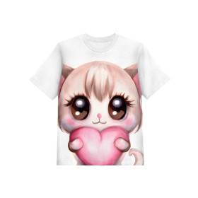 2-PACK - T-SHIRT DZIECIĘCY - SWEET CATS WZ. 3 - ZESTAW DO USZYCIA