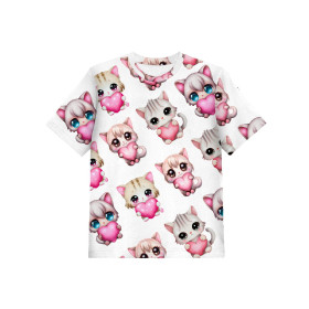 2-PACK - T-SHIRT DZIECIĘCY - SWEET CATS WZ. 2 - ZESTAW DO USZYCIA