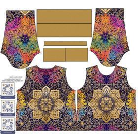 BLUZA DAMSKA (HANA) BASIC - MANDALA wz. 2 - zestaw do uszycia