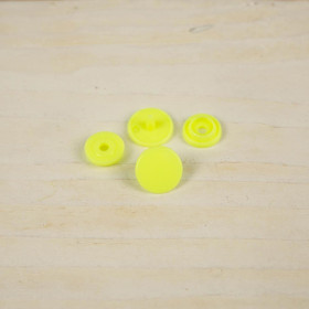 Napy KAM, zatrzaski plastikowe 10mm - neon żółty 10kpl (BP)