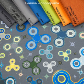 SPINNERY / szary - tkanina wodoodporna 