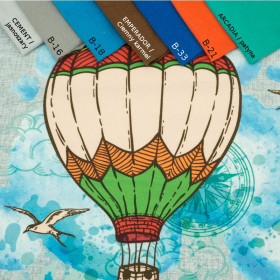 BALON - panel dzianina pętelkowa 