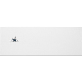 NIEDŹWIEDŹ (ADVENTURE) / biała - Panel panoramiczny - dzianina pętelkowa z elastanem