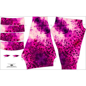 LEGGINSY SPORTOWE - PINK LEOPARD - zestaw do uszycia