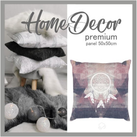 PANEL PODUSZKOWY - ŁAPACZE SNÓW / fioletowy - HOME DECOR PREMIUM