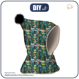 Kominoczapka "CZUBEK" - PRANKSTER CHRISTMAS ELF - oliwkowy