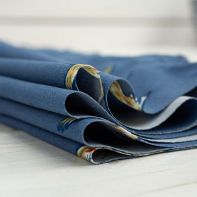 PTASI TANIEC / niebieski pudrowy - tkanina odzieżowa
