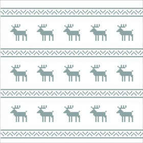 PANEL PODUSZKOWY - RENIFERY / szare pasy