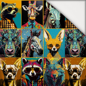 RETRO COMICS wz.11 - lekka dzianina drapana