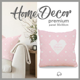 PANEL PODUSZKOWY - Najlepsza Babcia na Świecie/ serduszka i romby- HOME DECOR PREMIUM