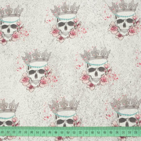 SKULL QUEEN - panel panoramiczny dzianina pętelkowa 