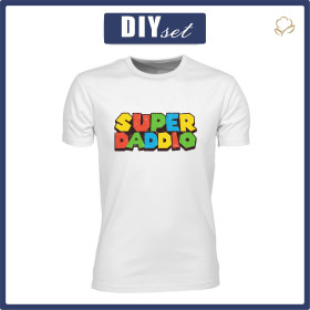 T-SHIRT MĘSKI - SUPER DADDIO - zestaw do uszycia