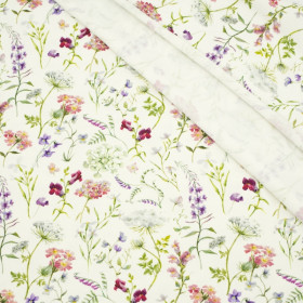 PASTELOWE KWIATY - single jersey z elastanem TE210