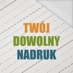 MATERIAŁ Z WŁASNYM NADRUKIEM - ortalion PUMI