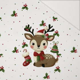 WINTER ANIMALS wz.13 - PANEL (60cm x 50cm) Hydrofobowa dzianina drapana 