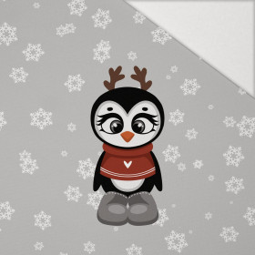 WINTER ANIMALS wz. 7 - PANEL (60cm x 50cm) Hydrofobowa dzianina drapana 