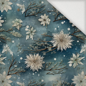 WINTER FLOWERS WZ.8 - Tkanina na obrusy