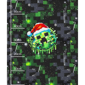 WINTER PIXEL wz.2 - PANEL (60cm x 50cm) lekka dzianina drapana