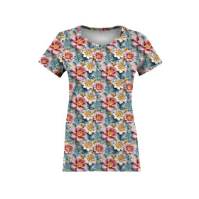 FLOWERS 3D WZ. 11 - Tkanina na obrusy