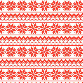 PANEL PODUSZKOWY - ALPEJSKIE KWIATY / czerwone pasy