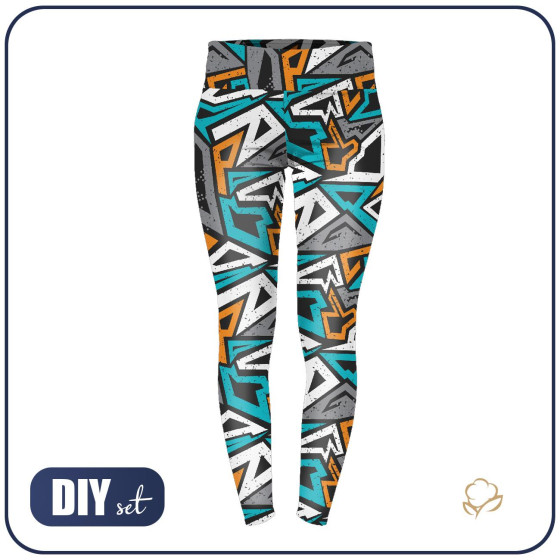 LEGGINSY SPORTOWE - GRAFFITI  