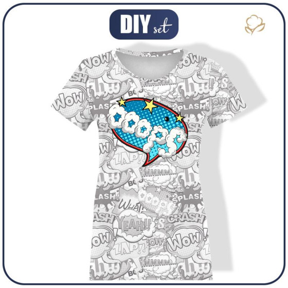 T-SHIRT DAMSKI - KOMIKS / ooops - single jersey