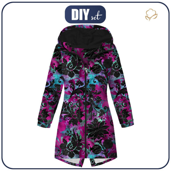 PARKA DAMSKA (ANNA) - FLORAL WZ. 9 - zestaw do uszycia