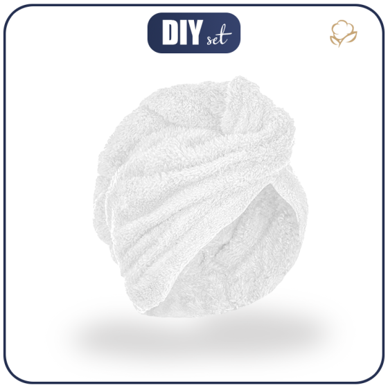 TURBAN KĄPIELOWY - BIAŁY