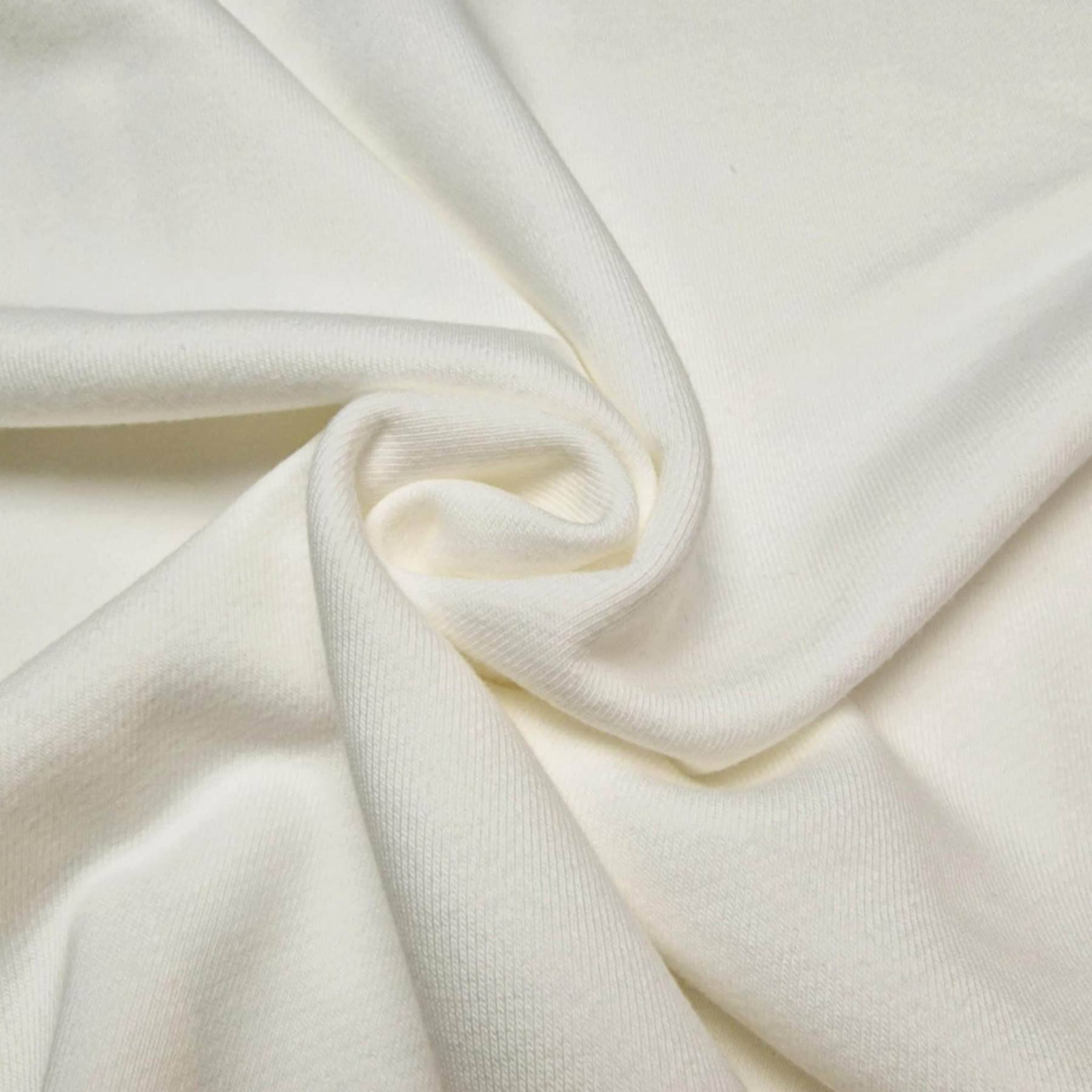 French terry TWILL PREMIUM (P290d) - ECRU (D-02) 