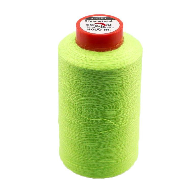 Threads 4000m overlock -  neon green 0042