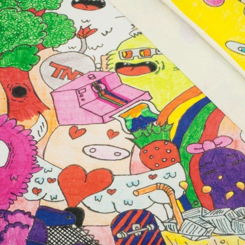 CARTOON - panel looped knit 
