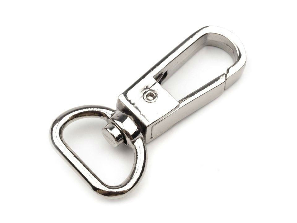 Metal Snap Hook width 20 mm -  silver
