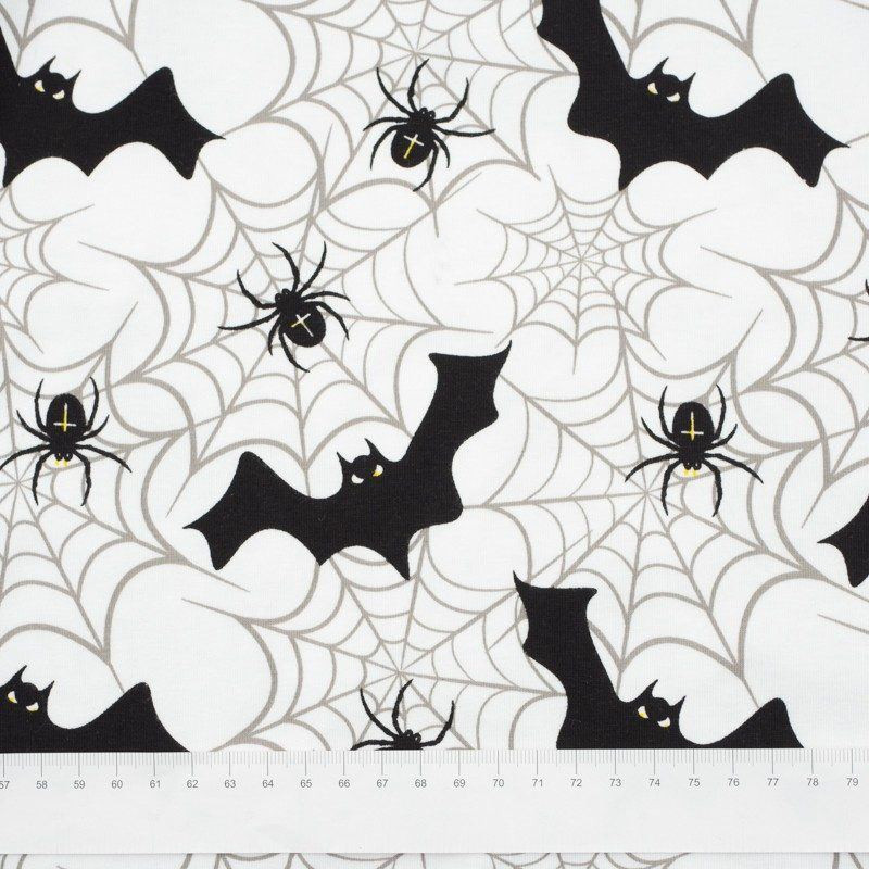 HALLOWEEN / B-00 white - single jersey with elastane TE210