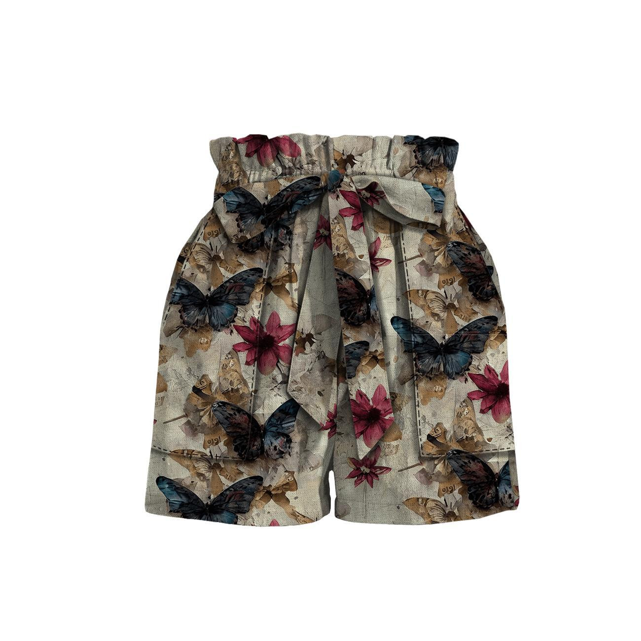 Butterfly & Flowers wz.14- Slub Weave