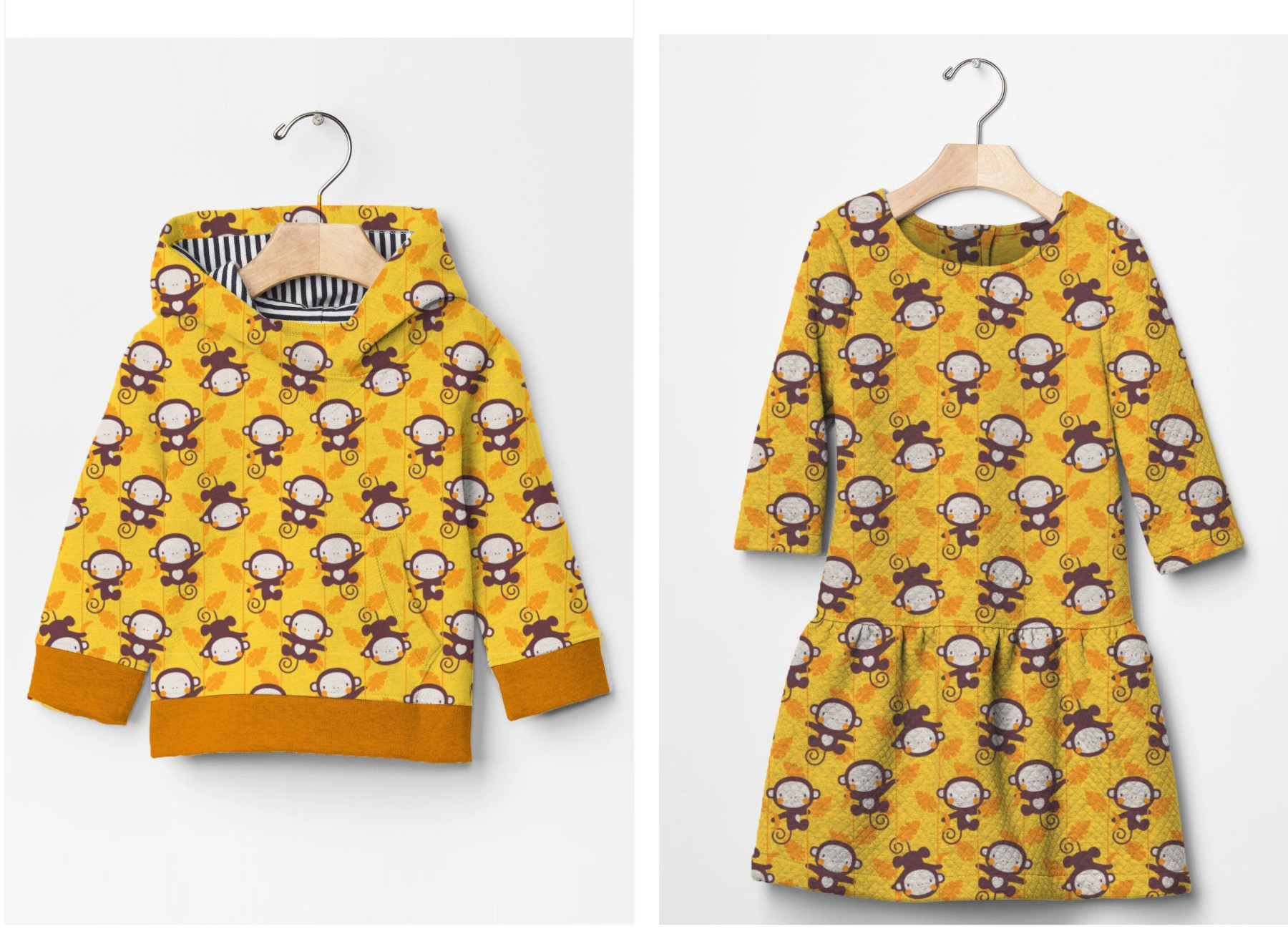 MONKEY GROVE / banana - looped knit 