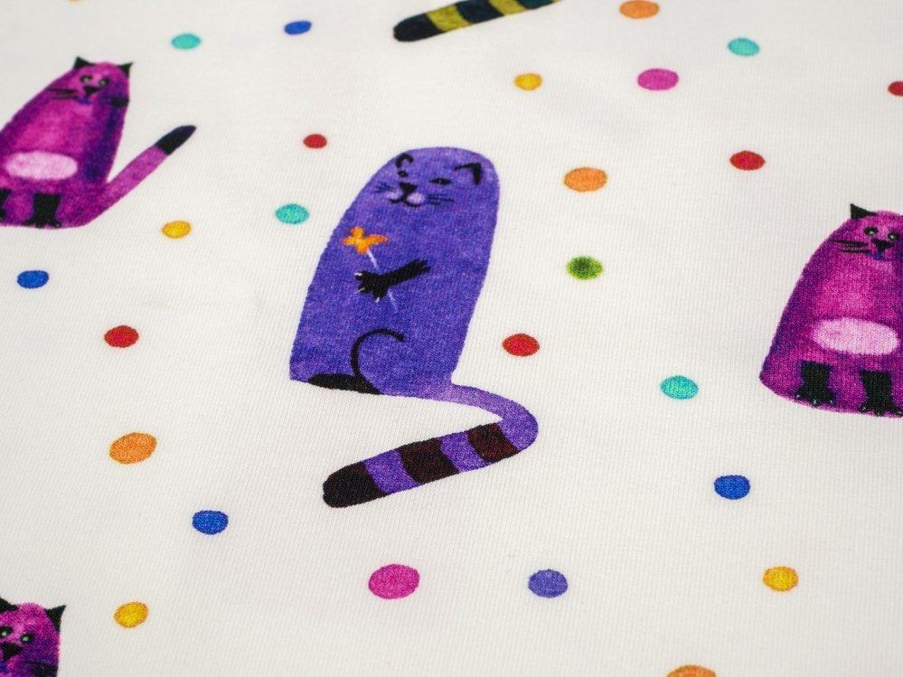 KITTEN FRENZY - single jersey with elastane TE210